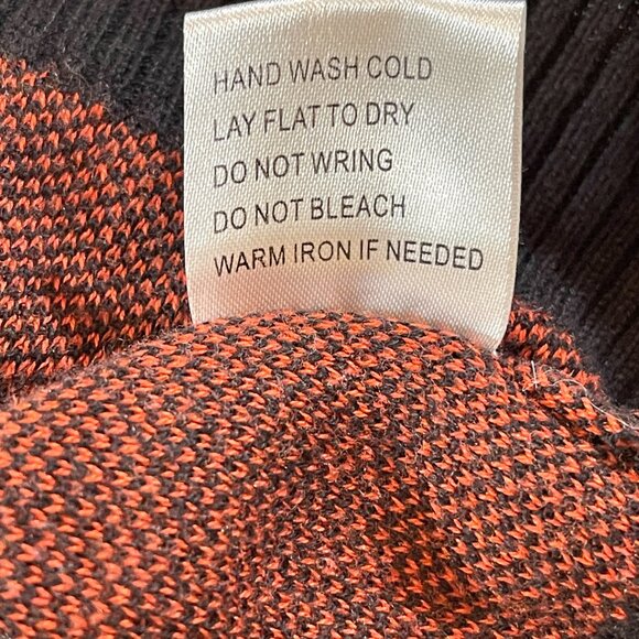 Nikkak Black Sweater Orange Butterflies Juniors XS - Picture 5 of 8